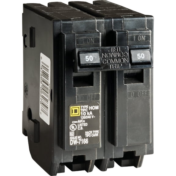 Homeline 50-Amp Double-Pole Circuit Breaker