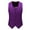 Purple, variant on Wdfiry Men's Suit Vest Solid Color Business Formal Dress Waistcoat Vest with 3 Pockets for Suit or Tuxedo