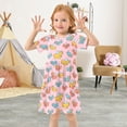 thumbnail image 3 of Airplane Short Sleeve Dress A-Line Cute Midi Casual Sundress 2-8 Years, 3 of 6