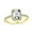 Gold-Tone, variant on Bling Jewelry Womens Timeless 3CT Halo Emerald Cut Engagement Ring with CZ and Sterling Silver Band
