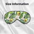 thumbnail image 5 of Goofa Green Tropical Printed Sleep Eye Mask for Men Women, Zero Eye Pressure Sleeping Mask, Light Blocking Night Blindfold, Soft Eye Shade Cover, 5 of 7