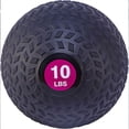 thumbnail image 1 of Fitvids 10 Pound Weighted Medicine Ball for Home Gym Training and Fitness, Purple, 1 of 6