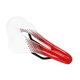 thumbnail image 3 of Cojín para asiento de bicicleta, amortiguador, transpirable, cómodo, PU, ​​alta elasticidad, reemplazo de sillín de bicicleta, blanco, rojo, tamaño libre, 3 of 10