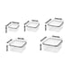 thumbnail image 3 of Plastic Food Storage Containers Set with Lids Kitchen Pantry Organization 5-Piece, 3 of 6