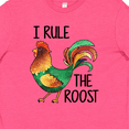 thumbnail image 4 of Inktastic Farmer I Rule the Roost Rooster Youth T-Shirt, 4 of 5