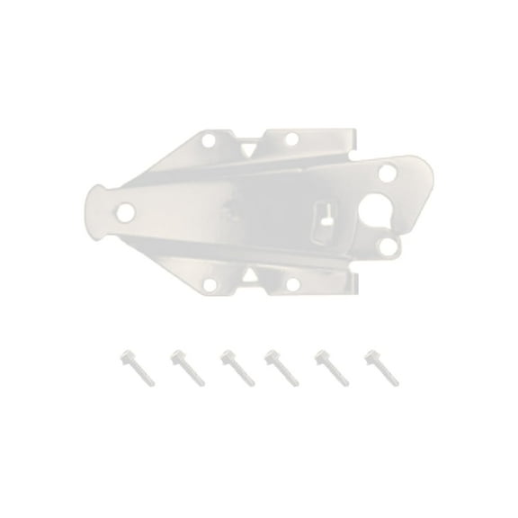 5" Stainless Steel Self-Latching Latch with Stop Washer in White for Vinyl/PVC Fences (AD1024W)
