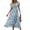 Blue, variant on Jamsmile Womens Boho Maxi Dress Bohemian Style Summer Floral Print Short Sleeve High Waist Dresses Elegant Beach Long Dresses