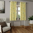 thumbnail image 2 of Ambesonne Yellow Chevron Grommet Curtain, Herringbone Art, 50" x 63", Pale Blue Mustard, 2 of 6