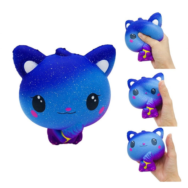 Amyove Cute Slow Rebound Simulation Ice Cream Cat Shape Squishy Toy For Kids 11 10cm