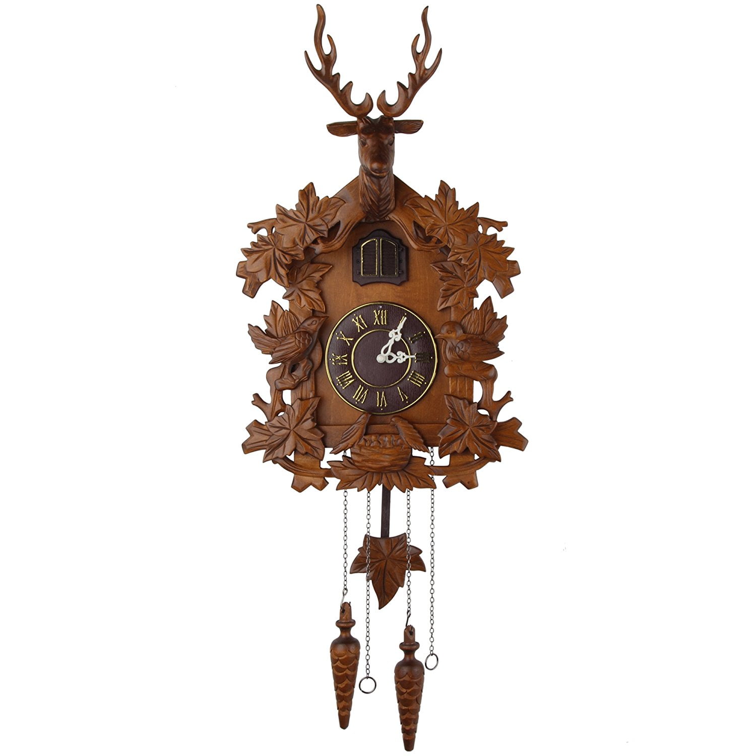 Jbhelth Cuckoo Clock Wall Clock Handicraft Vintage Wooden Cuckoo Tree House Clock for Bedroom Living Room School Office - Walmart.com Jbhelth Cuckoo Clock Wall Clock Handicraft Vintage Wooden Cuckoo Tree House Clock for Bedroom Living Room School Office - Walmart.com