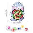 thumbnail image 3 of Vogacara Libera tus habilidades matemáticas con enormes dardos de animales, juego de , bolas adhesivas, dianas, juego de deportes familiares Juegos de cartas conejos, 3 of 6