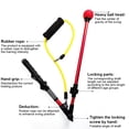 thumbnail image 2 of 1 golf telescopic swing training device folding posture corrector (pictured) blue one size fits all (retractable), 2 of 9