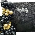 thumbnail image 1 of Panel 4D "CARBON" , Caja Con 30 Piezas / Shimmer Wall, Panel Decorativo, lentejuelas ,30x30cm , Fondo Negro/Muro para fiesta PANEL DECORATIVO CARBON, 1 of 6