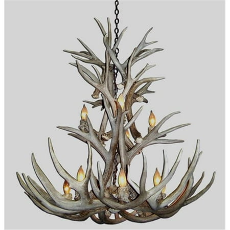 

CDN Antler Design UNSRMDCA-M 27-28 in. Real Antler Chandelier- Medium