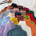 thumbnail image 3 of Suéter de cuello alto para mujer, jerseys suaves de punto, suéteres básicos de Cachemira, suéteres suaves sólidos, Top informal de otoño e invierno, 3 of 5
