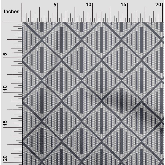oneOone Silk Tabby Fabric Check Kasuri Print Fabric By The Yard 42 Inch Wide