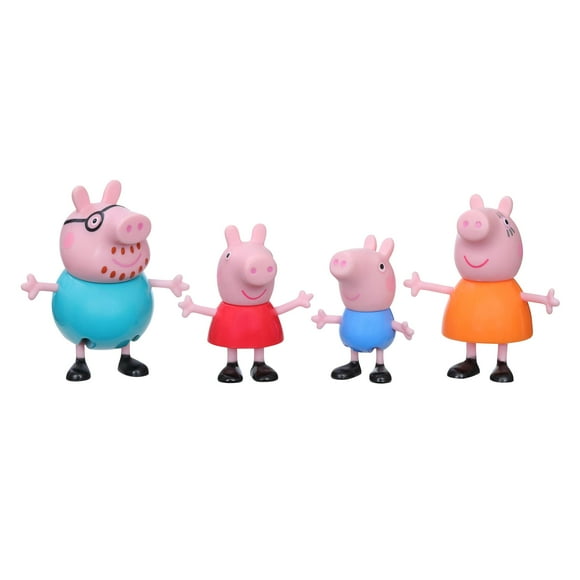 Toy Peppa's Family de Peppa Pig con 4 figuras para niños de más de 3 años