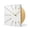 Cream White, variant on Driini 12-inch Black and Gold Mid Century Modern Square Wall Clock, Silent Non-Ticking