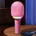 thumbnail image 2 of Wireless Karaoke Microphone for Kids Adults, Portable Handheld Mic Speaker, No Need External Speakers, Anytime - Anywhere Sing (Pink), 2 of 8