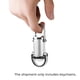 thumbnail image 2 of Mini Linterna LED Recargable con , Superbrillante, de 1200 Lúmenes, para Acampar Al Aire Libre, Color Negro., 2 of 5