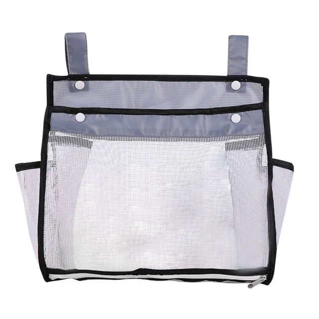 Black Foldable Mesh Beach Bag For Children Toy Storage Nylon Tote For Pool And Grocery
