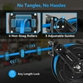 thumbnail image 4 of Relhost Retractable Air Hose Reel, 50 ft x 3/8 in Hybrid Air Hose Max 300PSI, Heavy Duty Air Compressor Hose Reel with Auto Rewind, Ceiling/Wall Mount for Garage, Workshop, Home Studio, 4 of 8