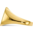 thumbnail image 3 of 14K Yellow Gold 15.0X13.5mm Closed Back Men's Signet Ring (Size 9.5) Made In United States rs311, 3 of 5