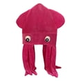 thumbnail image 4 of yuksok Octopus Shaped Hat Party Hat for Stage Performance Birthday Gift Photo Props Rose red, 4 of 9