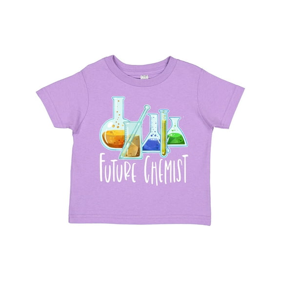 Inktastic Future Chemist with Beakers, Test Tubes and Formulas Boys or Girls Toddler T-Shirt