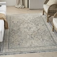 thumbnail image 6 of Nourison Nyle 5'3" x 7'10" Ivory Charcoal Vintage Indoor Rug, 6 of 9