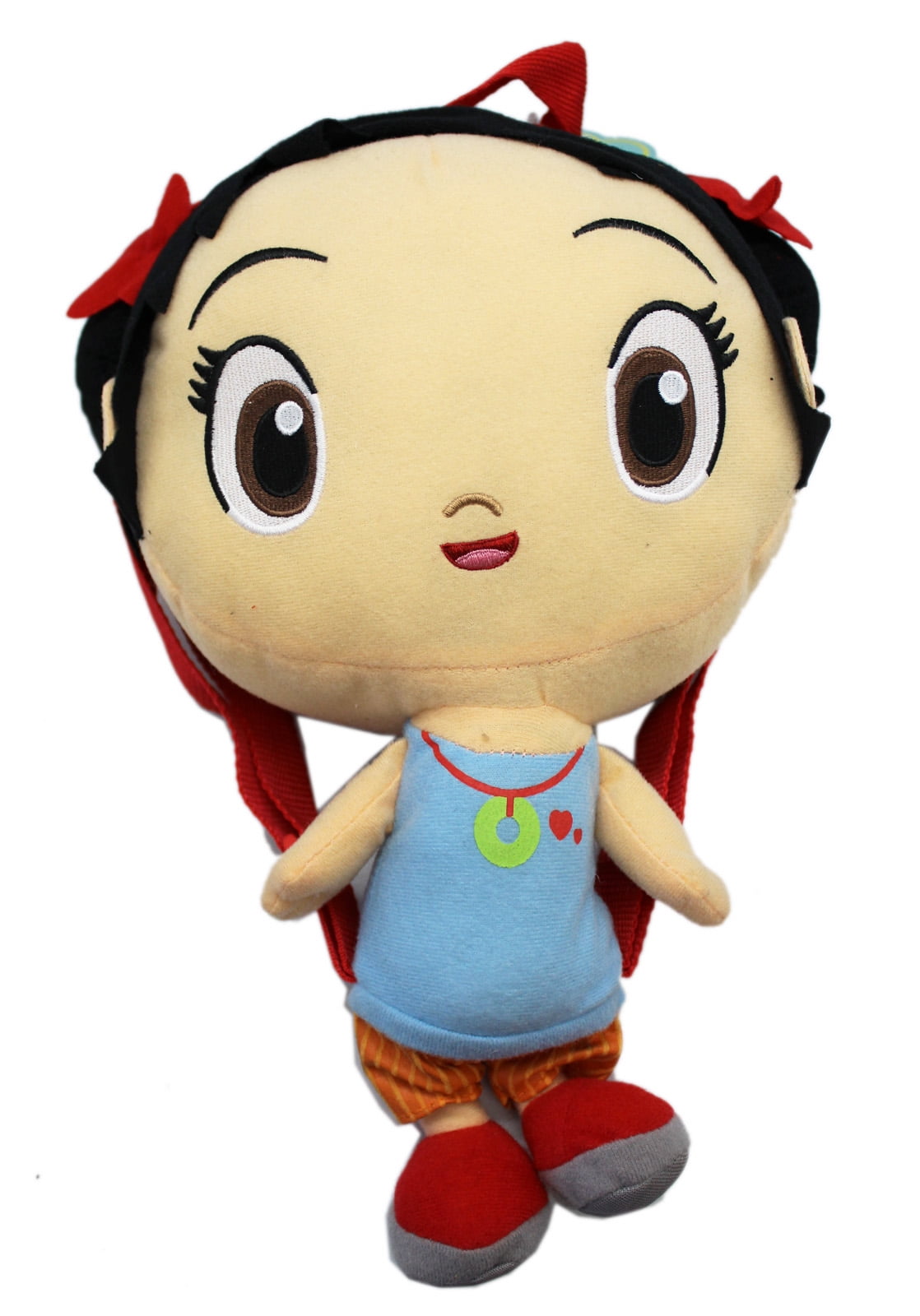Nihao Kai Lan Kids Small Plush Backpack With Single Zippered Pocket Walmart Com