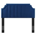 thumbnail image 2 of Modway Alyona Channel Tufted Performance Velvet Full/Queen Headboard in Navy, 2 of 6