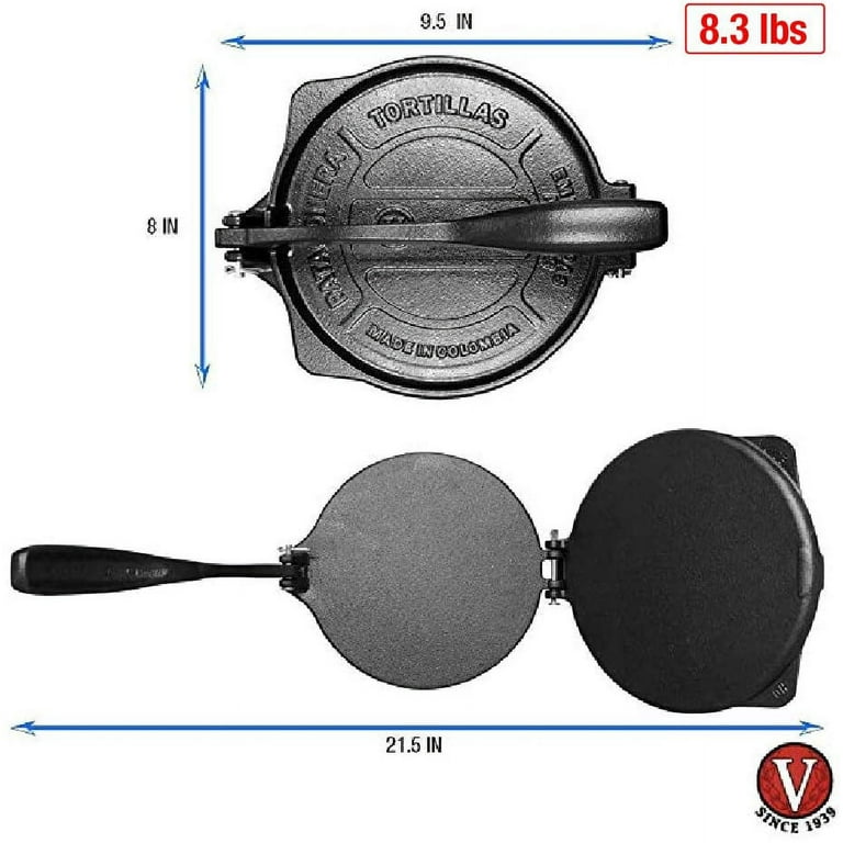 Victoria Cast Iron 8-Inch Tortilla Press