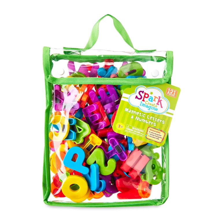 Spark.Create.Imagine Magnetic Letters and Numbers, 121 Pieces
