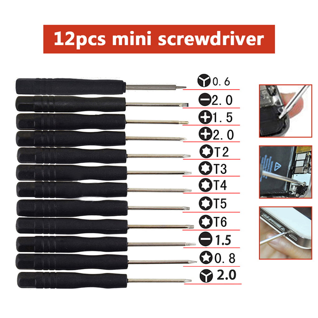 12 Pcs/Set Mini Multi-Function Precision Screwdriver Set for Phone Tablet PC v