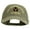 Khaki, variant on U.S. Army 34th Infantry Division Embroidered Washed Solid Pigment Dyed Cotton Twill Brass Buckle Cap - Khaki OSFM