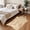 Silver, variant on 4'x 5' Off White And Silver Faux Cowhide Non Skid Area Rug