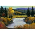 thumbnail image 2 of OToole, Tim 24x17 Gold Ornate Wood Framed with Double Matting Museum Art Print Titled - Purple Mountain View I, 2 of 4