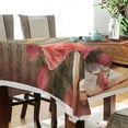thumbnail image 3 of Wintage Poster Rectangle Tablecloth Waterproof Polyester Table Clothative Stain Resistant & Wrinkle Resistant Washable Table Cover for Dining Table/Party/Camping 54x54 Inch Decor Gift, 3 of 7