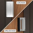 thumbnail image 3 of 1 candado de seguridad familiar reforzado y mejorado, plateado, 3 of 5