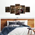 thumbnail image 5 of Elephant Stock Winery Wall Art - Horizontal Multi Panel Canvas - Living Room Wall Decor - Architecture Multi Panel - Brown And Black Decor - 92" x 42", 5 of 6