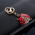 thumbnail image 3 of Llavero - Oro 3D Sparkling Charm Rhinestones Moda elegante Aleación de metal Durable Llavero Bling Crystal Jewelry Accesorio con cierre, 3 of 5