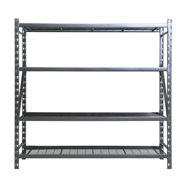 Stronghold Garage Gear Heavy Duty 5-Shelf Metal Rack Wire Decking in Textured Gray, 1000lb per Shelf 023526
