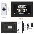 thumbnail image 2 of Crtynell Digital Day Calendar Clock Multifunctional Extra Large Dementia Digital Clock with 5 Alarms and Medication Reminders Impaired Vision Digital Clock (7" Black), 2 of 9