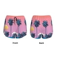 thumbnail image 6 of Goofa Beach with Palm Trees Printed Women 2 in 1 Running Shorts,Quick Dry Athletic Workout Shorts,High Waisted Athletic Shorts with Liner Pockets-Medium, 6 of 9