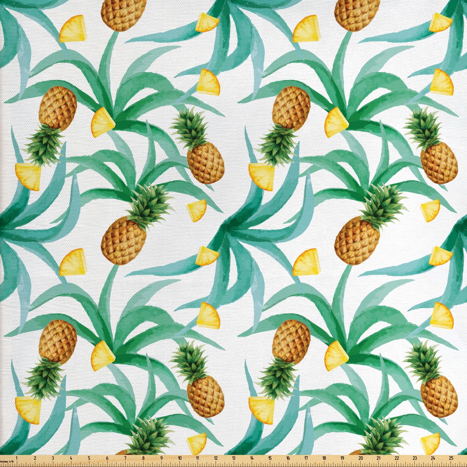 Hawaii Fabric by The Yard, Botany Inspired Traditional Luau Party Funky