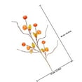 thumbnail image 2 of UPOUART 3Pcs Fall Pumpkin Branches Artificial Sturdy Material Vase Filling Ornament for Harvest Festival, 2 of 6