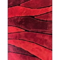 thumbnail image 2 of Gray/Blue Living Shag Waves Soft Plush Design 3D Effect 5' x 7' Area Rug/ Carpet by Makymo, 2 of 11