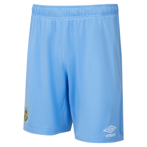 Umbro - Pantalones Cortos Local Burnley FC 23/24 para Hombre (Azul Cielo, Rojo Clarete)