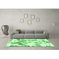 thumbnail image 3 of Ahgly Company Indoor Rectangle Abstract Emerald Green Modern Area Rugs, 7' x 9', 3 of 4